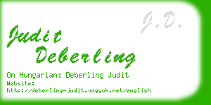 judit deberling business card